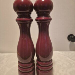 Peugeot 11″ Salt & Pepper Grinder Set – Burgundy, Pre-Owned